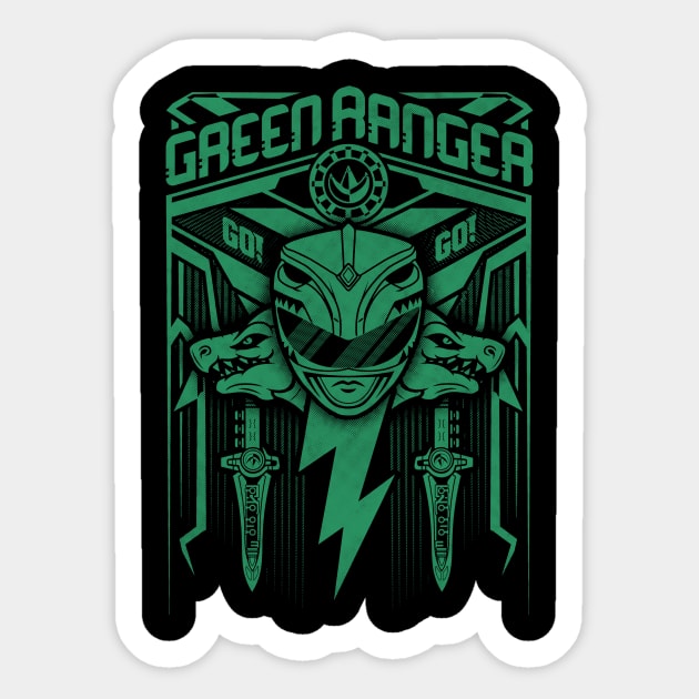 Green Ranger Sticker by Arinesart